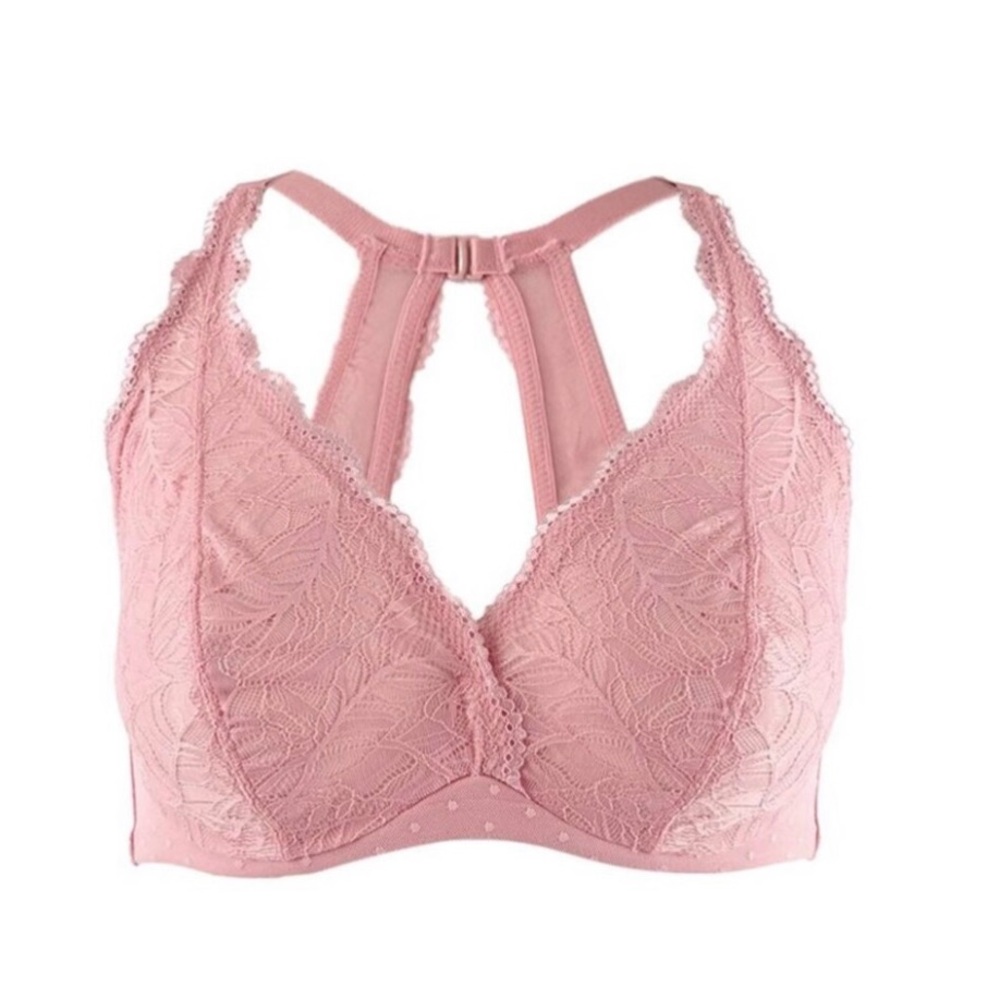INC Lace wired Bralette with Halter Back Size XL. NWT